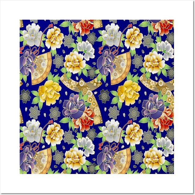 Japanese Floral Pattern Wall Art by Emart